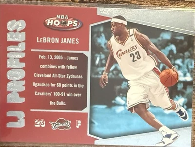 2005-06 NBA Hoops - Lj Profiles LeBron James #LBJ-2 - Image 1 of 2