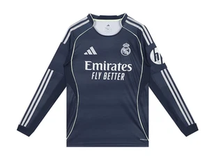 adidas Real Madrid 2025/26 Away Jersey Long Sleeve JP3939 - Picture 1 of 8