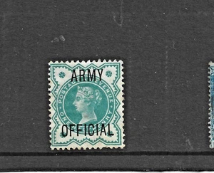 queen victoria stamp half penny blue green jubilee issue mint unused official - Picture 1 of 1