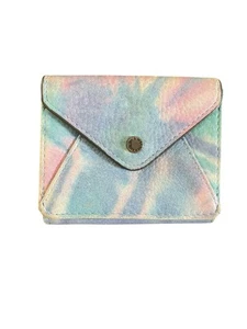 Aimee Kestenberg Batik Leder Etui Schlüsselanhänger Kartenetui dreifach faltbare Geldbörse LESEN - Bild 1 von 8