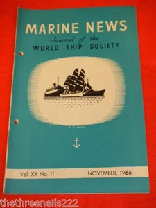 MARINE NEWS - NOV 1966 VOL XX # 11 - Picture 1 of 1