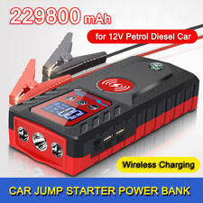 Car Jump Starters 229800mAh Power Bank Battery Charger Phone Wireless Charging