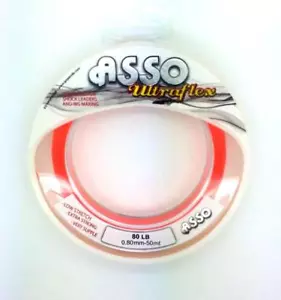Asso UltraFlex Shockleader/Rig Body Sea Fishing Line Spool ORANGE All Sizes - Picture 1 of 1