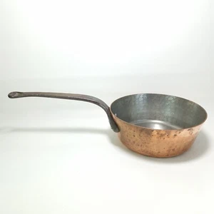 Vintage Fabrication Francaise Copper Sauce Pot w/Cast Iron Handle - 9.5" Dia - Picture 1 of 16