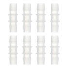 8Pcs Plastic Hose Barb Fitting 1/2"x1/2" Barb Pipe Connectors Fitting Adapter