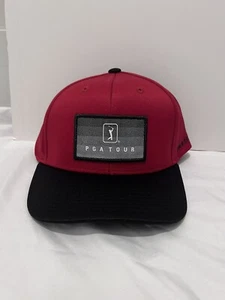 PGA Tour Golf Pro Series Golf Hat Red Mens OSFM Adjustable Stretch - Picture 1 of 4