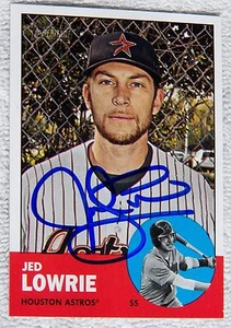 Houston Astros Jed Lowrie Signed 2012 Topps Heritage Card Auto - Picture 1 of 1