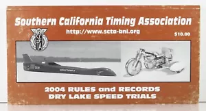 Bonneville Salt Flats SCTA 2004 Rules & Records Book Dry Lake Speed Trials - Picture 1 of 8