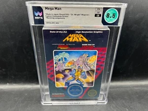 1st Print Mega Man Dr. Wright Misprint Nintendo NES WATA 8.5 CIB Komplett in Box - Bild 1 von 7