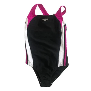 Speedo Girl's 'New Blush' Infinity Thick Strap One Piece Swimsuit size 10 - Picture 1 of 3