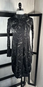 Emilio Cavallini Made In Italy Wollstricktrichter mit abstraktem Print, Gr. S/M, Unikat - Bild 1 von 9
