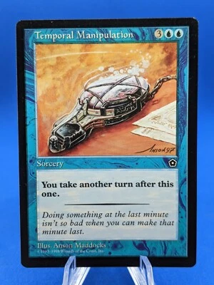 MTG - TEMPORAL MANIPULATION - PORTAL SECOND AGE * LIGHTLY PLAYED * - Image 1 of 2