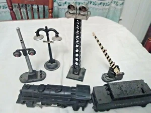 Vintage Lionel Lines 242 Engine Coal Car Track Stop Lights Crossing Gate Tower + - Picture 1 of 8