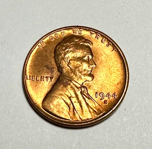 1944-S Lincoln Head Cent Wheat Penny San Francisco Mint RD KM#132 Brilliant UNC - Picture 1 of 2