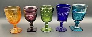 Vintage Glas Multicolor Kelche Konvolut - Bild 1 von 13
