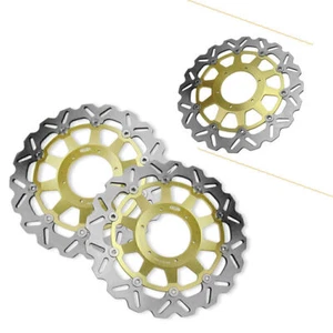 2x Front Brake Disc Rotors Pad For Honda CBR 954RR 2002-03 & CBR929RR 2000 2001 - Picture 1 of 5