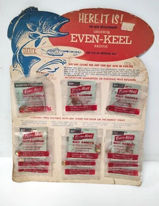 Vintage Genders Even - Kiel Köder Sattel Fisch Haken Laden Display 12 versiegelte Packungen - Bild 1 von 5