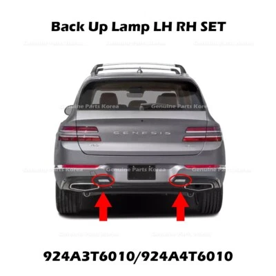 ⭐Genuine⭐ Back Up Lamp LH RH SET 924A3T6010 924A4T6010 for Hyundai Genesis GV80 - Image 1 of 3