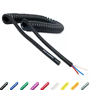 Van Damme XKE Curly Mic Lead. Balanced or Stereo. Flexible Shielded Retractable - Picture 1 of 12