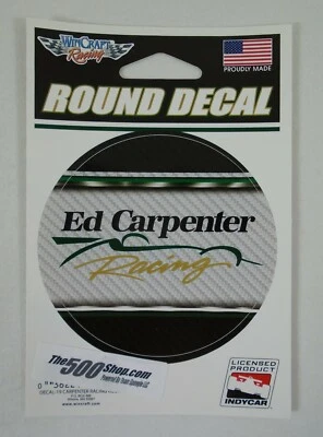 Ed Carpenter Racing Collector 3" Round Decal Indy 500 IndyCar - Image 1 of 4