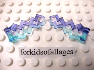 Lego Star Wars Force Lightning Bolt Trans Lt Blue/Purple (2 Pcs) Palpatine Sith - Picture 1 of 3