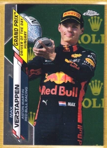 2020 Topps Chrome Formula 1 #165 Max Verstappen / Grand Prix Driver of the Day - Photo 1 sur 2