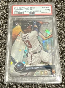 2018 Bowman’s Best Ronald Acuna Jr Neophyte Sensations Atomic Refractor PSA 9 - Picture 1 of 2