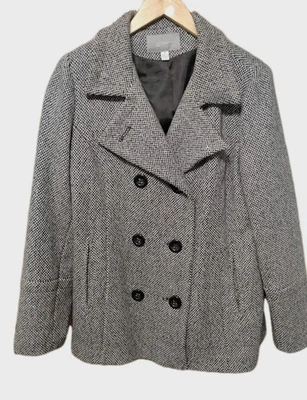 Abrigo de Lana Croft And Barrow Talla M Marrón Doble Pecho Cápsula Otoño Mujer Foto 1 de 4