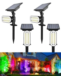 Solar Spotlights Outdoor Waterproof Solar Landscape Lights, Color Changing So... - Picture 1 of 6