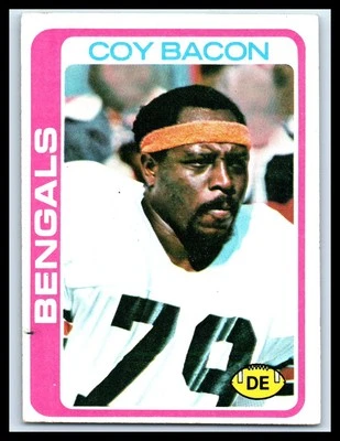 1978 Topps #135 Coy Bacon   Excellent   Football Card - Image 1 of 2