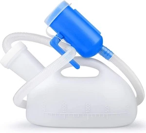 Urinals for Men, 2000ml Urine Bottle Male Portable Pee Bottle, White - Picture 1 of 7