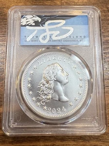 2024-(P) Silver 230th Anniv. Flowing Hair Medal Thomas S Cleveland First Strike! - Picture 1 of 4