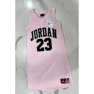 Jordan Jersey Dress Sleeveless Pink Foam Basketball Inspired Girls Size M - Picture 1 of 6