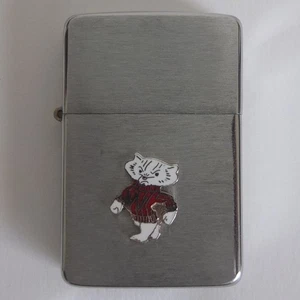 unused vintage PARK lighter with UW mascot Bucky Badger logo, USA c.1975—superb - Picture 1 of 7