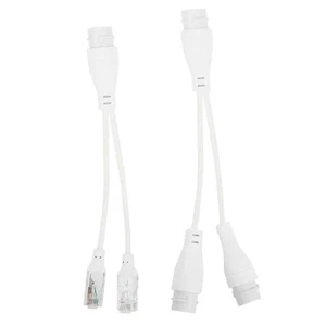 POE Splitter RJ45 2-en-1 Connecteur de câblage réseau pour caméra de sécurité installation A - Photo 1/9