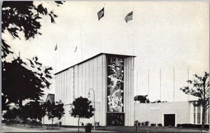 1939 GGIE Feria Mundial de San Francisco Postal Pabellón de Brasil Vista al edificio - Imagen 1 de 2