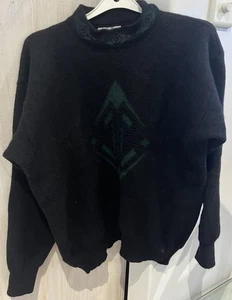 Vtage Cuggi Knit Sweater XL 100% Pure Wool Aus 80s Rare Before Change To Coogi - Picture 1 of 4