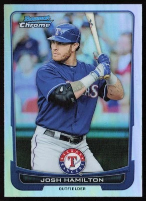 Josh Hamilton 2012 Bowman Chrome Refractors #121 - Texas Rangers - Изображение 1 из 2