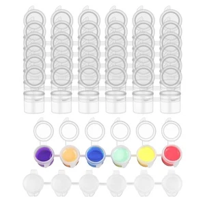 8 Tiras/48 Ollas 3Ml Tiras de Pintura Vacías Taza de Pintura Ollas Plástico para 9250 - Imagen 1 de 7