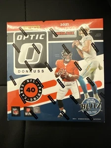 2021 Donruss Optic Football Factory Sealed Mega Box 10 4 Card Packs Downtowns! - Bild 1 von 6