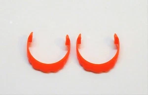 2 x KINN BART ORANGE ROT RUND Playmobil zu Ritter Zwerg Garde Western Pirat BA06 - Bild 1 von 1
