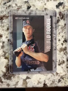 Tarjeta de novato Donruss 1997 clasificación MLB California Angels Ins Erstad #24 - Imagen 1 de 1