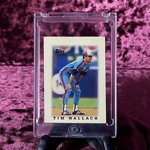 Tim Wallach 1988 Topps Mini Baseball Card #58 Montreal Expos Legends Jersey READ - Picture 1 of 2