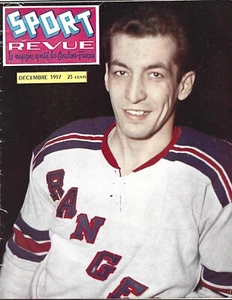 TOUGH DECEMBER 1957 SPORT REVUE MAGAZINE WITH CAMILLE HENRY COVER !!!! - Picture 1 of 1