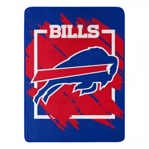 Buffalo Bills Blanket 46x60 Micro Raschel Dimensional Design Rolled - Picture 1 of 1