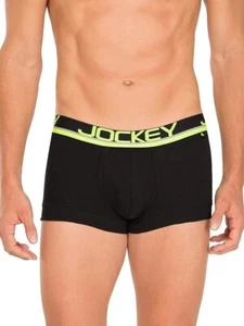 Jockey FP03 Men's Super Combed Cotton Rib Solid Trunk (PACK OF 4) - Picture 1 of 4