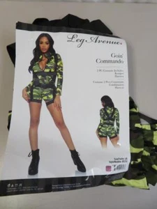 Leg Avenue women's Goin' Commando Army Camo Halloween Costume Size Large - Picture 1 of 2