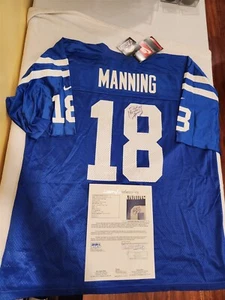PEYTON MANNING signed COLTS licensed jersey JSA COA Full LOA Size XXL BRONCOS - Picture 1 of 5