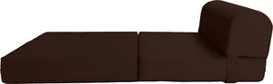 Brown Sleeper Chair Folding Foam Beds, Portable Flip Couch Bed 6 x 24 x 70 - Picture 1 of 6