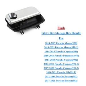 For Porsche Macan 95B Cayman 981 Panamera 970 Glove Box Storage Box Handle Black - Picture 1 of 6